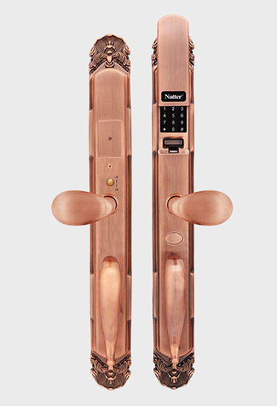 FL-63智能指紋鎖（紅古）